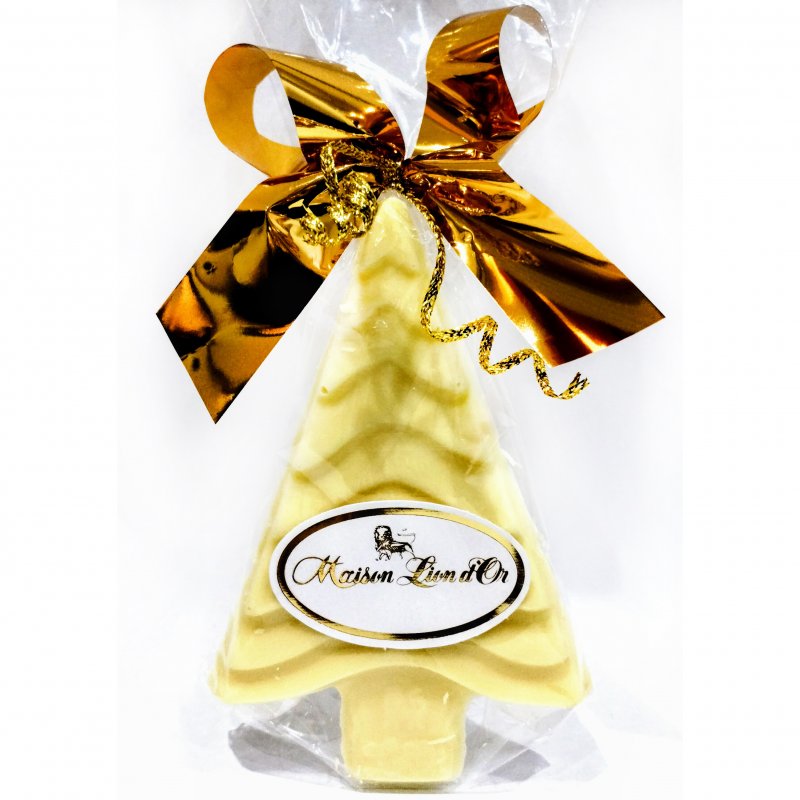 Arbolito de chocolate blanco