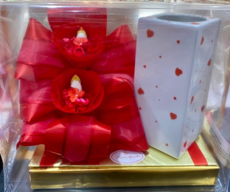 Florero de Porcel.Limoge corazones