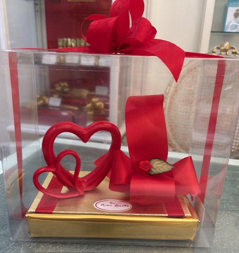 Adorno corazones de ceramica