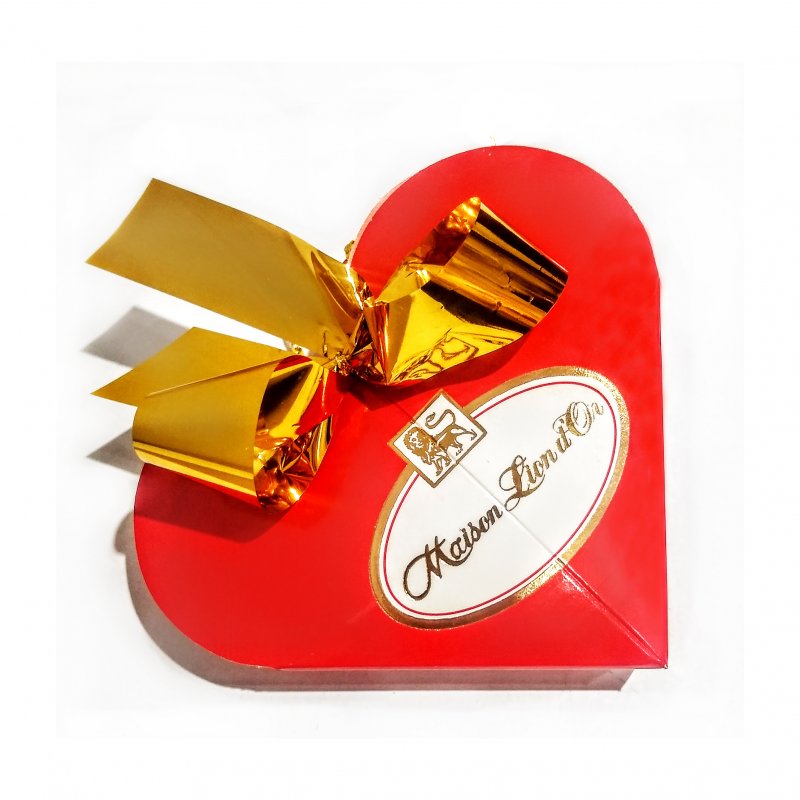 Estuche corazón con bombones